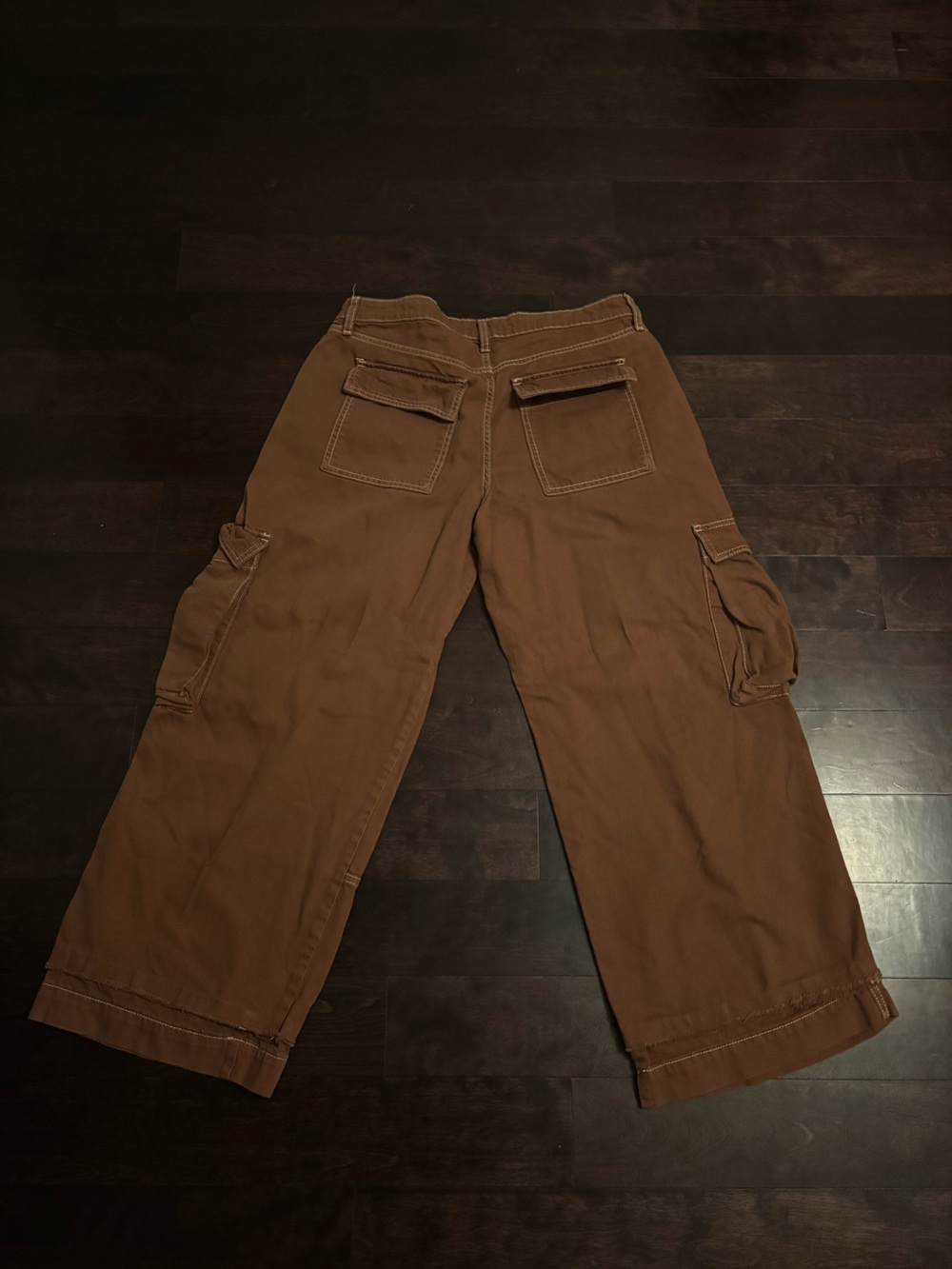 wild fable Rust-Brown High-Rise Cargo Pants - Picture 2 of 3